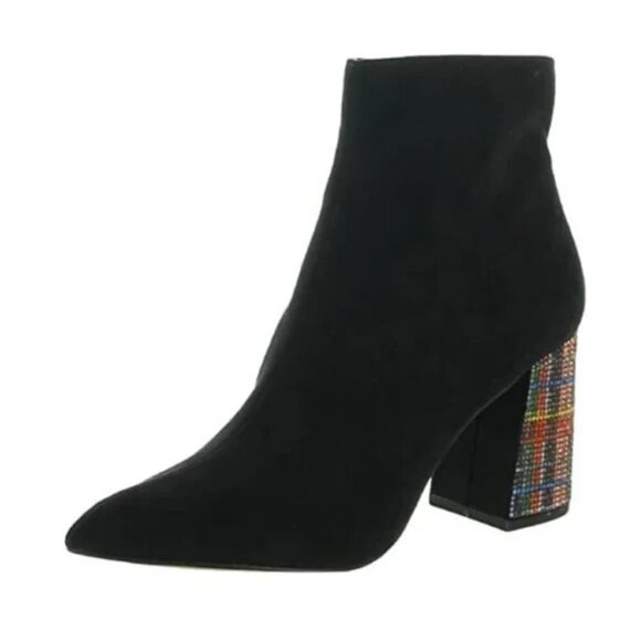 Betsey Johnson kassie Black Suede NIB - Picture 11 of 11